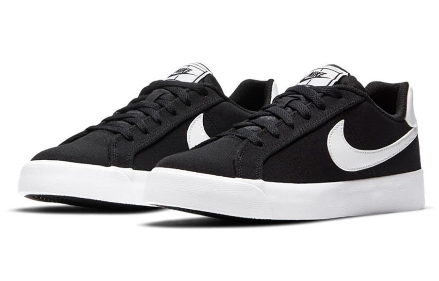 Фото № 3 с приближением к товару «‎Nike Wmns Court Royale AC Canvas 'Black White'»