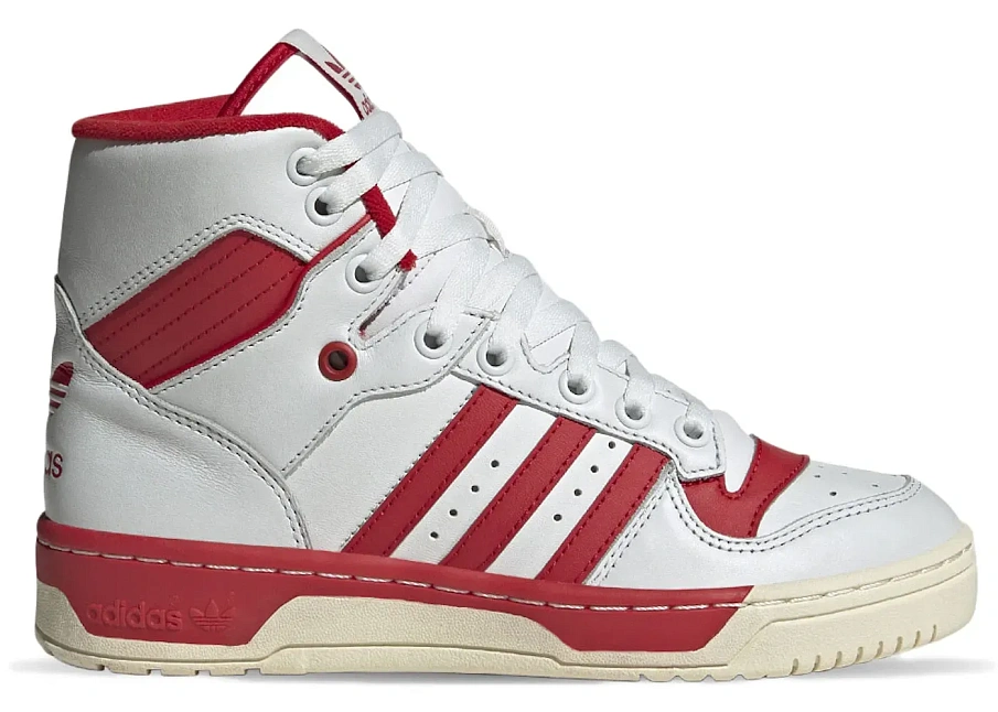 Фото № 1 с приближением к товару «‎adidas Rivalry Hi Crystal White Scarlet Red »