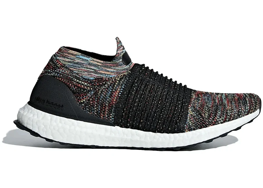 Фото № 1 с приближением к товару «‎adidas Ultra Boost Laceless Black Shock Yellow Red»