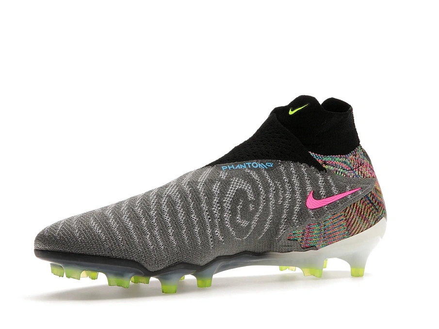 Фото № 3 с приближением к товару «‎Nike Gripknit Phantom GX Elite Dynamic Fit Fusion FG Black White Blue Glow Volt»