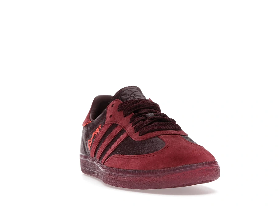 Фото № 2 с приближением к товару «‎adidas Samba Jonah Hill Burgundy»