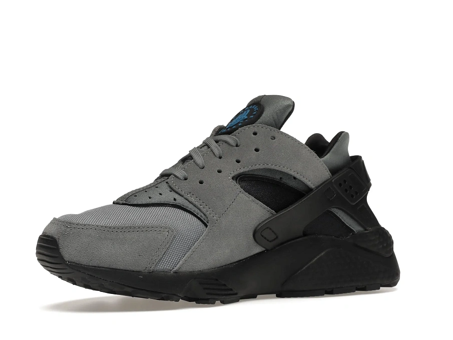 Фото № 4 с приближением к товару «‎Nike Air Huarache Grey Suede Laser Blue»