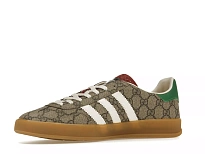 Фото № 5 с приближением к товару «‎adidas x Gucci Gazelle Beige GG Monogram»