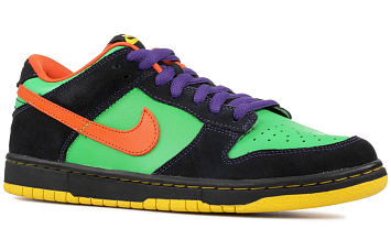 Nike SB Dunk Low Green Spark Hoop Orange - 2