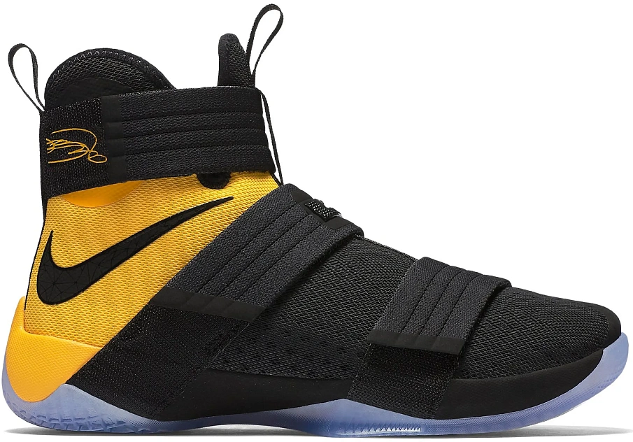 Фото № 1 с приближением к товару «‎Nike LeBron Zoom Soldier 10 Black Uni Gold»