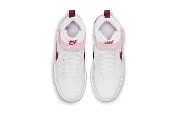 Nike Court Borough Mid 2 Skate Shoes RedWhitePink - 6