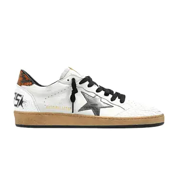 Golden Goose Ball Star White Silver Snakeskin - 1