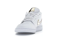 Фото № 2 с приближением к товару «‎Jordan 1 Low White Metallic Gold »