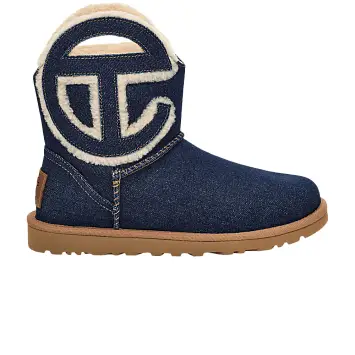 Telfar x UGG Logo Mini Boot Indigo Denim - 1