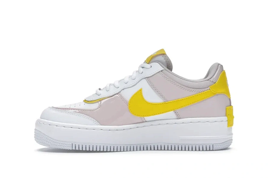 Фото № 3 с приближением к товару «‎Nike Air Force 1 Low Shadow White Barely Rose Speed Yellow »