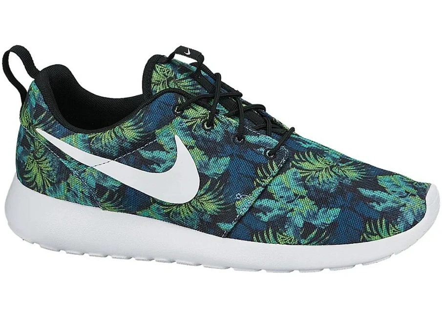 Фото № 1 с приближением к товару «‎Nike Roshe Run Poison Green Palm Trees»