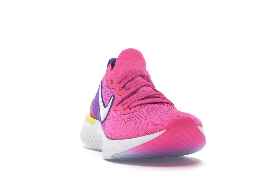 Фото № 3 с приближением к товару «‎Nike Epic React Flyknit 2 Laser Fuchsia White »