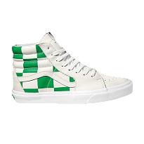 Фото № 1 с приближением к товару «‎Vans Sk8-Hi Leather Check - True White Fern Green»