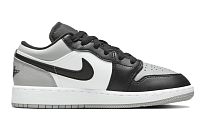 Фото № 2 с приближением к товару «‎Nike Air Jordan 1 Low (GS) Vintage basketball shoes Shadow Toe Light Smoke GreyBlackWhite»