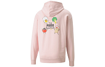 Фото № 1 с приближением к товару «‎Puma Mens Club Graphic Hoodie PinkRed»