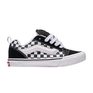 Vans Knu-Skool Little Kids Checkerboard - Black White - 1
