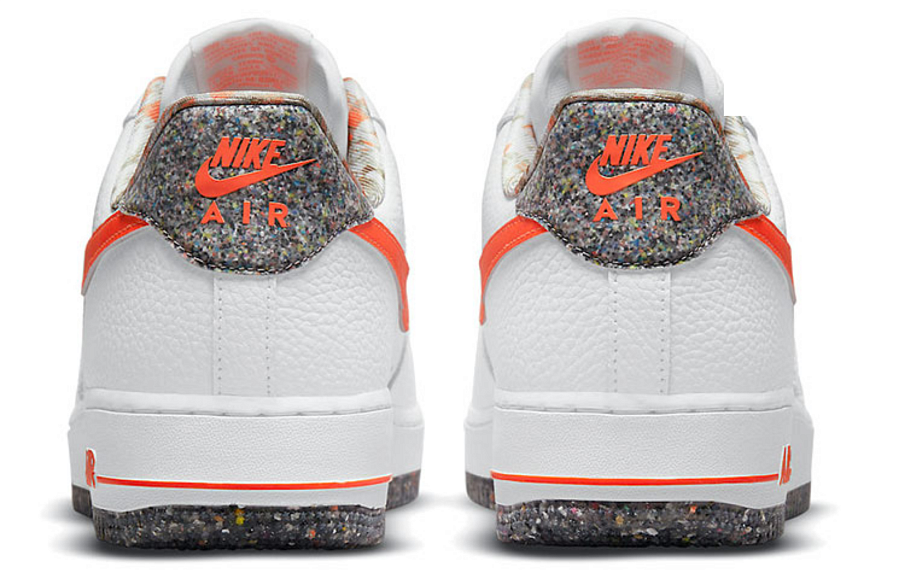 Фото № 4 с приближением к товару «‎Nike Air Force 1 Marble Low WhiteOrange»