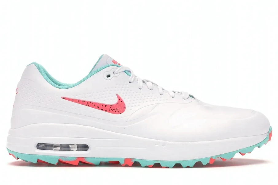 Фото № 1 с приближением к товару «‎Nike Air Max 1 Golf White Aurora Hot Punch»