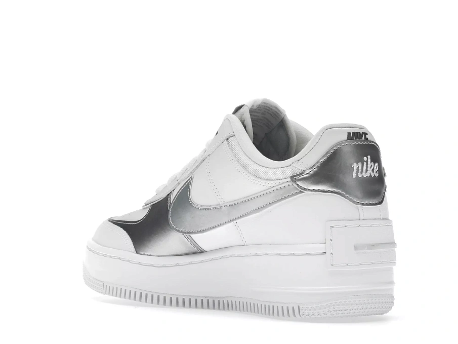 Фото № 6 с приближением к товару «‎Nike Air Force 1 Low Shadow White Pure Platinum Metallic Silver »