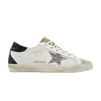 Фото № 1 с приближением к товару «‎Golden Goose Women's Superstar White Mauve Pink Glitter»