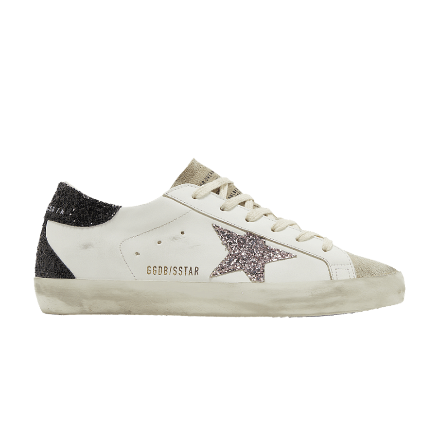 Фото № 1 с приближением к товару «‎Golden Goose Women's Superstar White Mauve Pink Glitter»