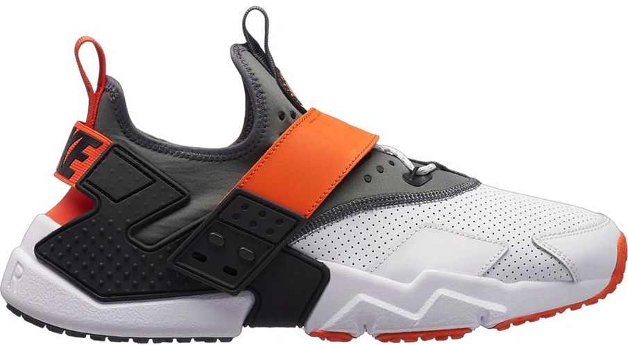 Фото № 1 с приближением к товару «‎Nike Air Huarache Drift White Dark Grey Rush Orange»