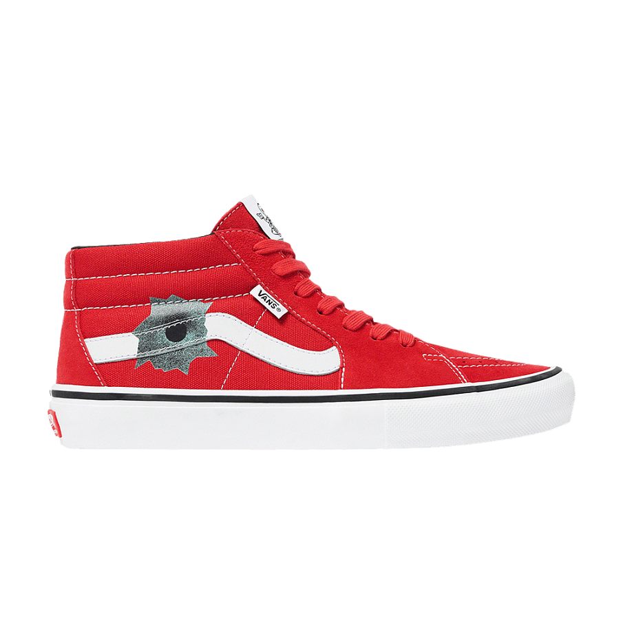 Фото № 1 с приближением к товару «‎Supreme x Nate Lowman x Vans Skate Grosso Mid Red»