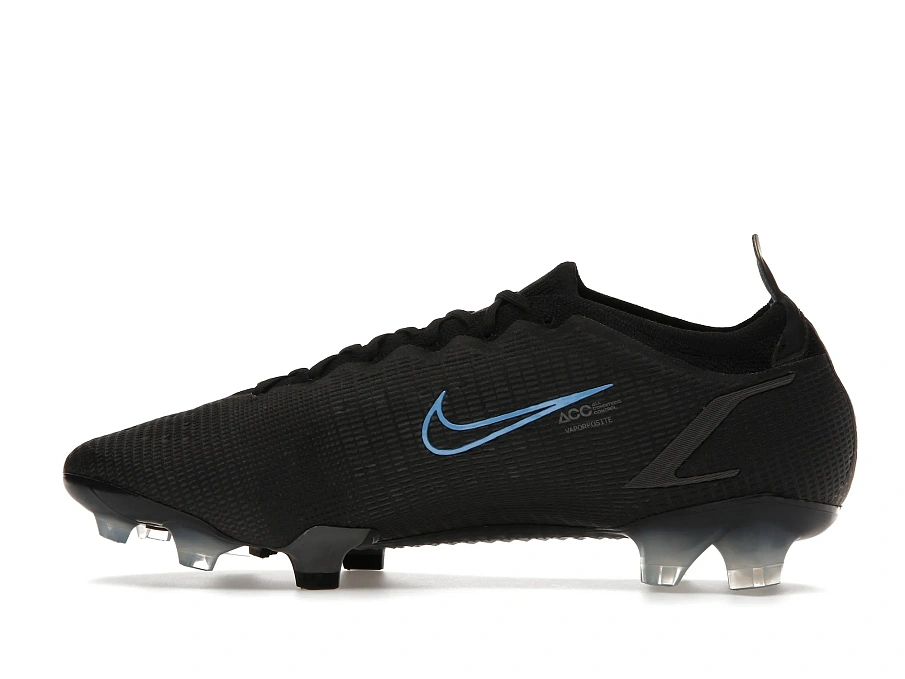 Фото № 6 с приближением к товару «‎Nike Vapor 14 Elite FG Flyknit Black Iron Grey Blue»
