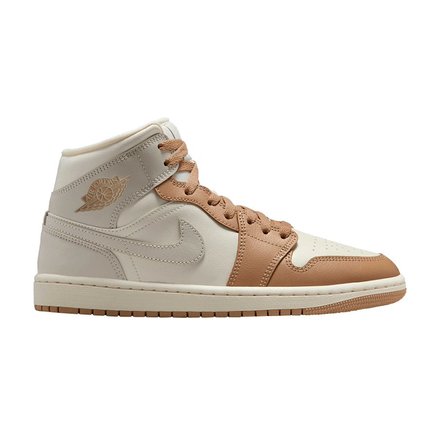 Фото № 1 с приближением к товару «‎Women's Air Jordan 1 Mid Pale Ivory Hemp»