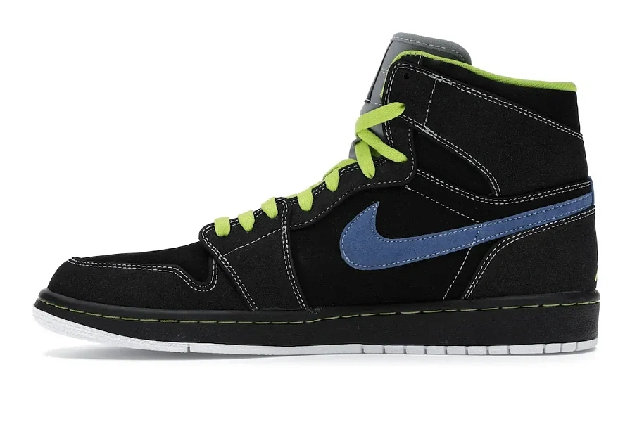 Фото № 3 с приближением к товару «‎Jordan 1 Retro High Black Cyber Blue Sapphire»