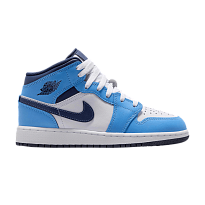 Фото № 1 с приближением к товару «‎Air Jordan 1 Mid GS University Blue Midnight Navy»