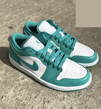Air Jordan 1 Low Vintage basketball shoes White Green