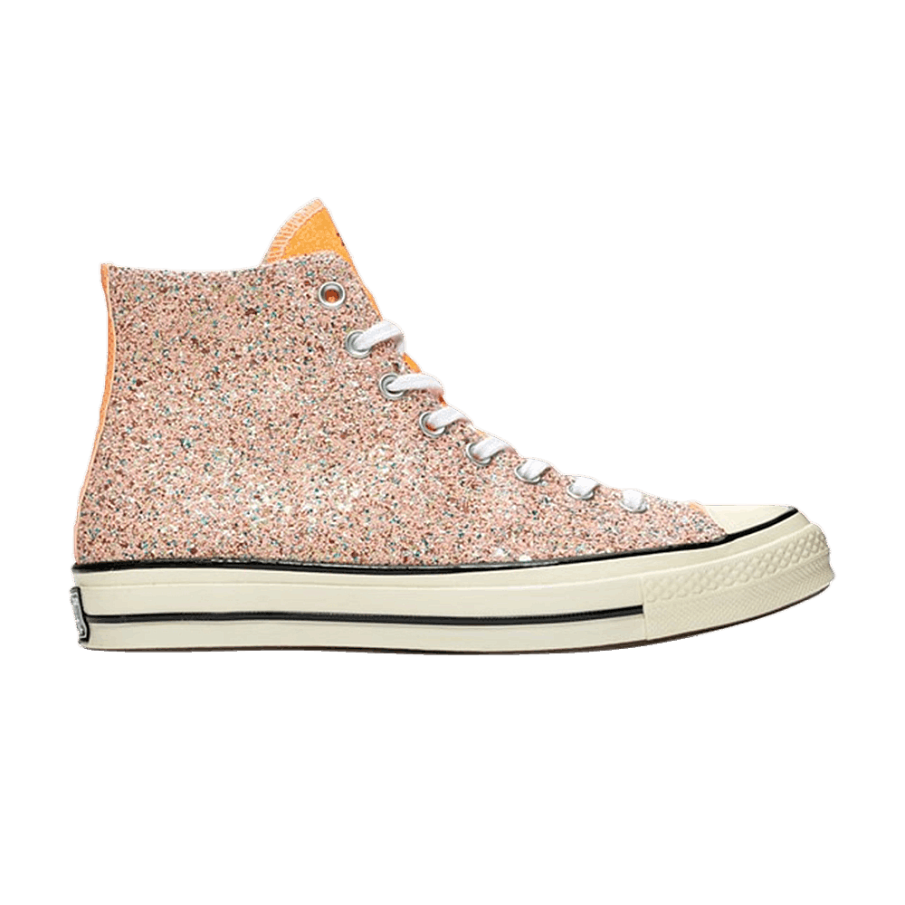 Фото № 1 с приближением к товару «‎JW Anderson x Converse Chuck 70 Hi Glitter Pack - Nasturtium»