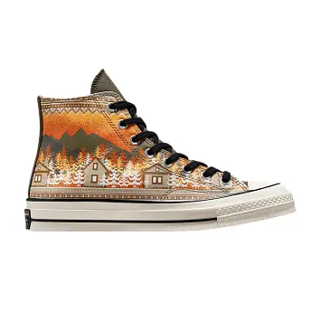 Converse Chuck 70 High Holiday Sweater - Orange - 1