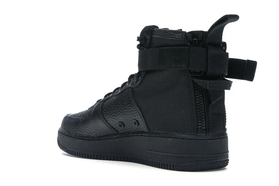 Фото № 6 с приближением к товару «‎Nike SF Air Force 1 Mid Triple Black»