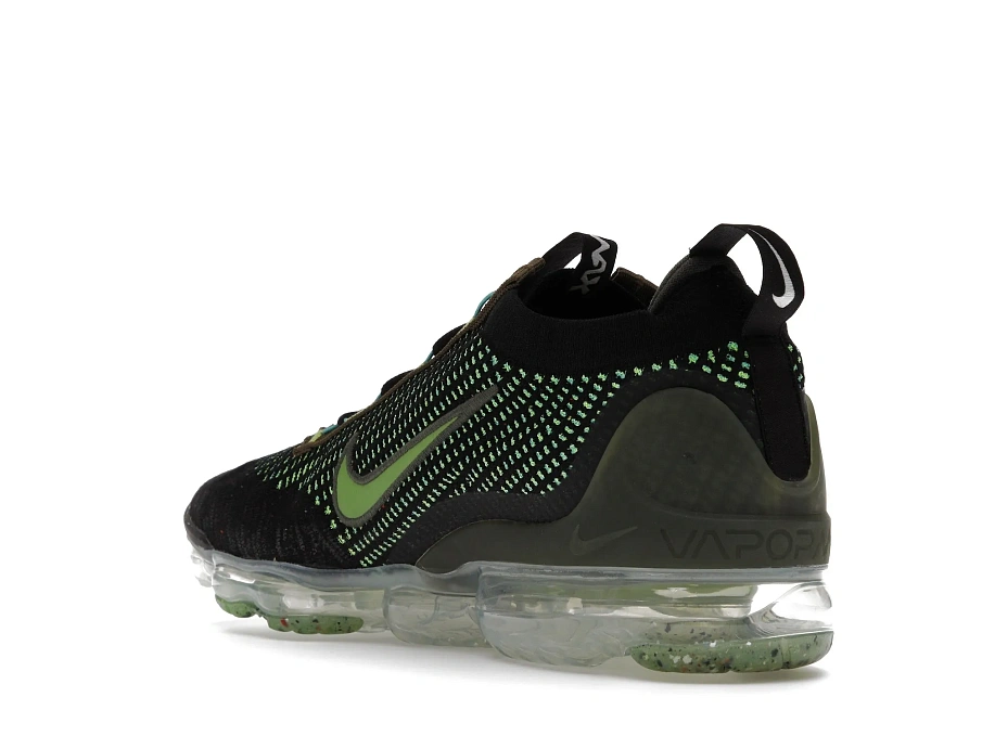 Фото № 6 с приближением к товару «‎Nike Air VaporMax 2021 FK Black Chlorophyll Cargo Khaki»