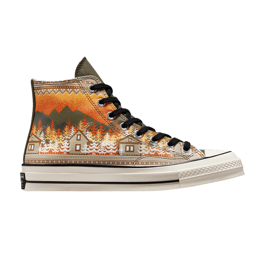 Фото № 1 с приближением к товару «‎Converse Chuck 70 High Holiday Sweater - Orange»