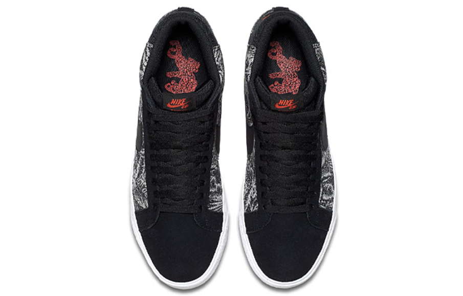 Фото № 4 с приближением к товару «‎Nike SB Zoom Blazer Mid Sneakers BlackWhite»