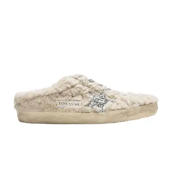 Golden Goose Women's Super Star Sabot Natural White Silver - 1