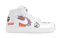 Фото № 1 с приближением к товару «‎Nike Air Force 1 Mid Supreme NBA White»