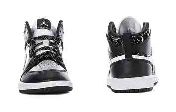 (BP) Air Jordan 1 Mid SE Black - 4
