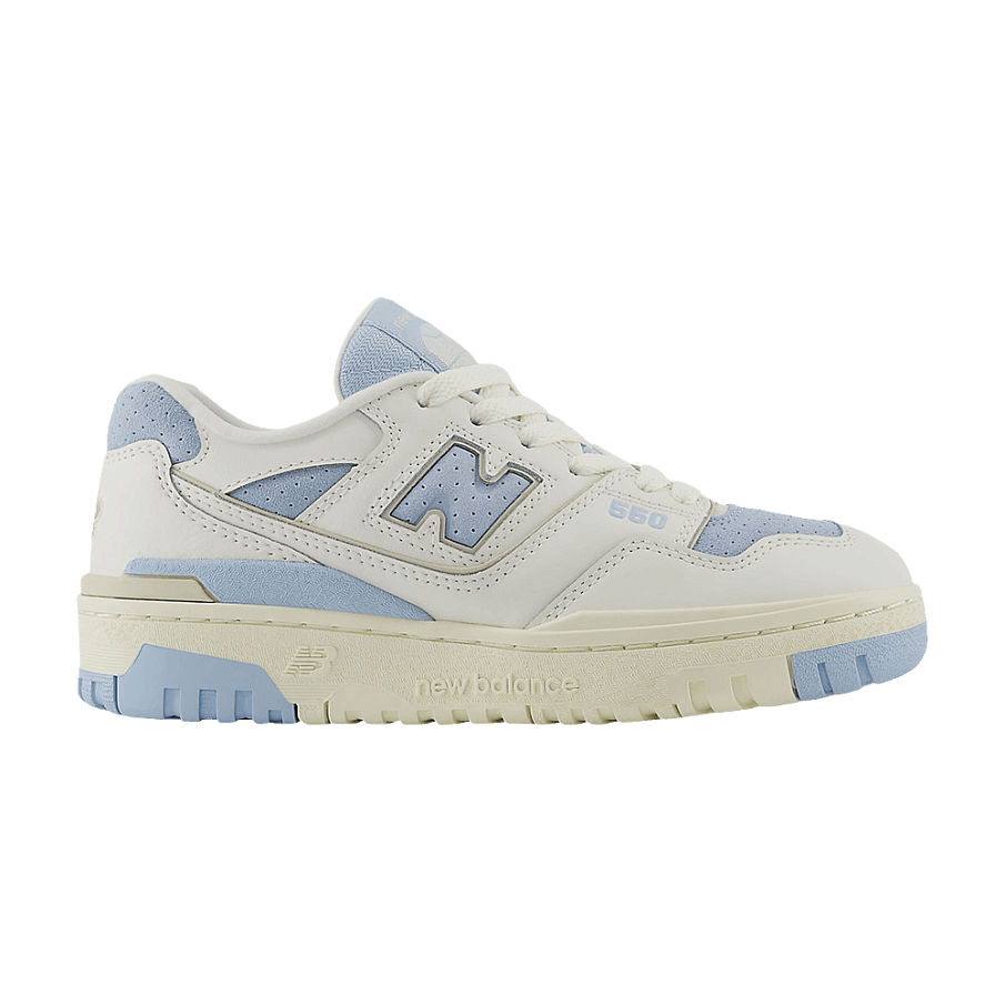 Фото № 1 с приближением к товару «‎New Balance 550 Big Kid Sea Salt Light Chrome Blue»