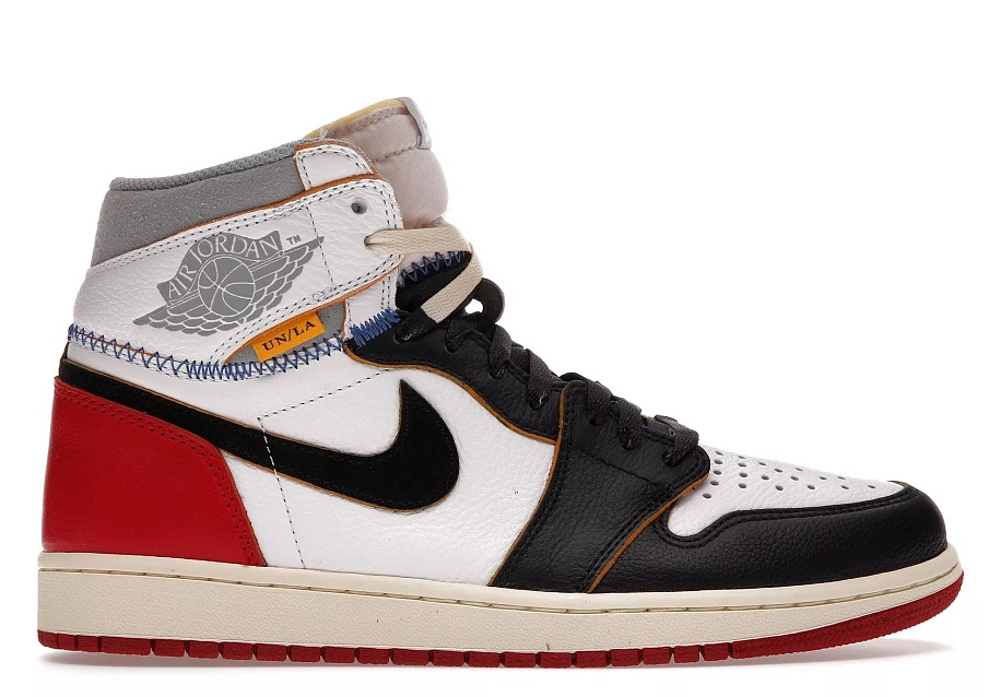 Фото № 1 с приближением к товару «‎Jordan 1 Retro High Union Los Angeles Black Toe»