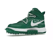 Фото № 4 с приближением к товару «‎Nike Air Force 1 Mid Off-White Pine Green»