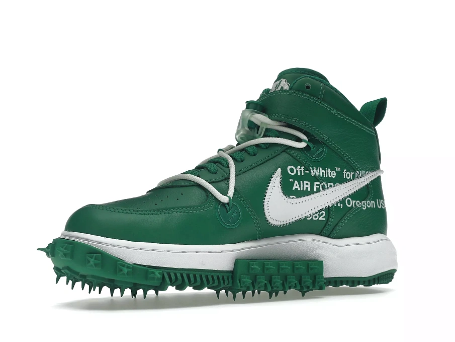 Фото № 4 с приближением к товару «‎Nike Air Force 1 Mid Off-White Pine Green»