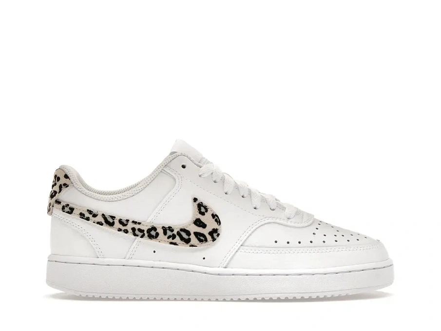 Фото № 1 с приближением к товару «‎Nike Court Vision Low Leopard Swoosh White »