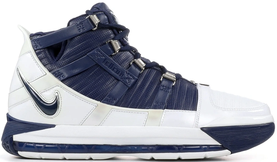 Фото № 1 с приближением к товару «‎Nike LeBron 3 Midnight Navy»