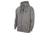 Фото № 2 с приближением к товару «‎Nike Air Jordan Jumpman Air Fleece Full-Zip Hoodie Carbon Heather»