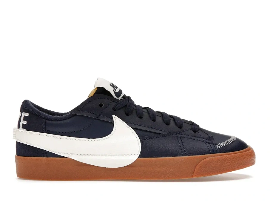Фото № 1 с приближением к товару «‎Nike Blazer Low 77 Jumbo WNTR Midnight Navy Gum»
