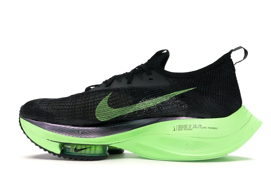 Фото № 5 с приближением к товару «‎Nike Air Zoom Alphafly Next% Black Electric Green»